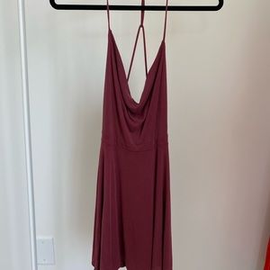 Burgundy Dress xs
